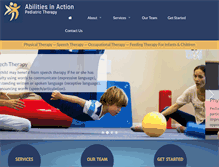 Tablet Screenshot of abilitiesinaction.com